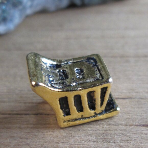 Antiqued Gold Plated 925 Silver Sleigh European Charm - Picture 9 of 10